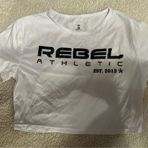 Rebel Athletic White Crop Top